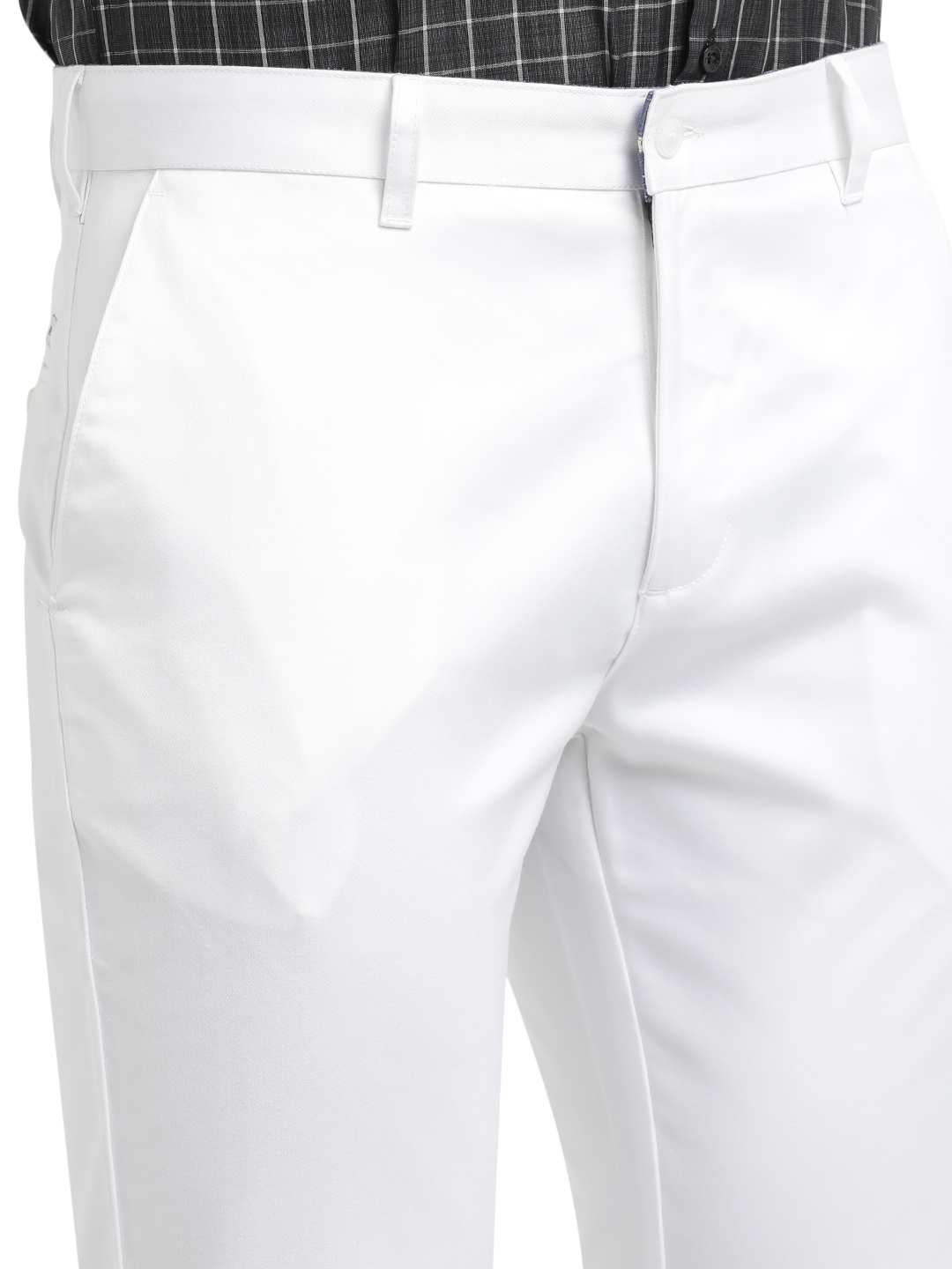 White Casual Core Trousers