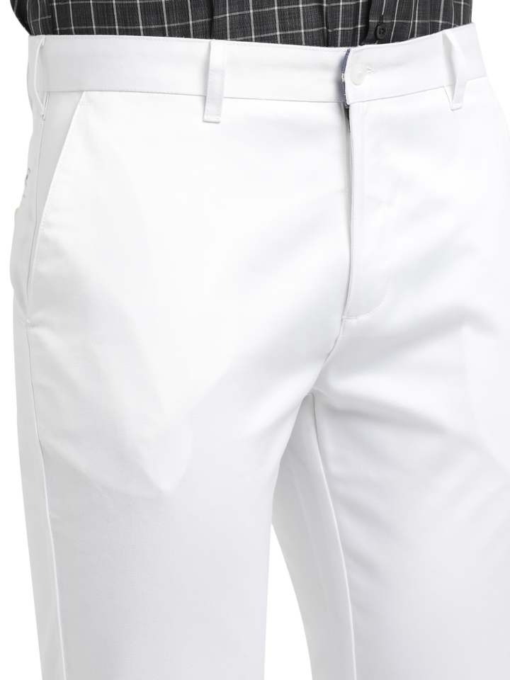 White Casual Core Trousers