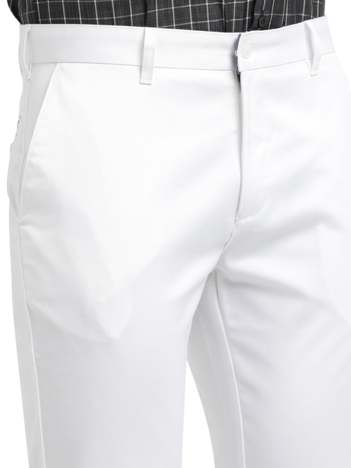 White Casual Core Trousers