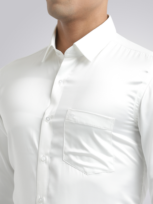 Off White Satin Premium Shirt