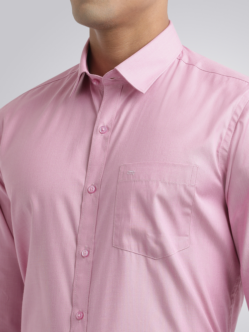 Pink Fil-a-Fil Solid Shirt