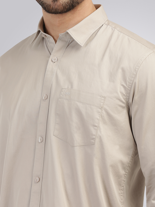 Sand Twill Solid Shirt