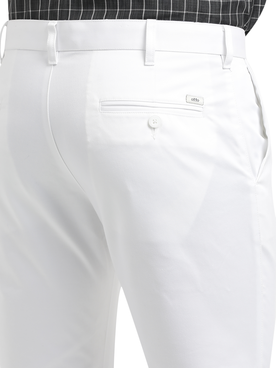 White Casual Core Trousers