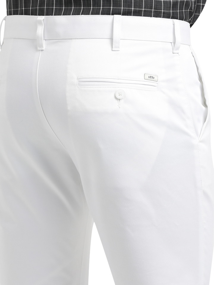 White Casual Core Trousers