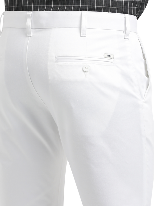 White Casual Core Trousers