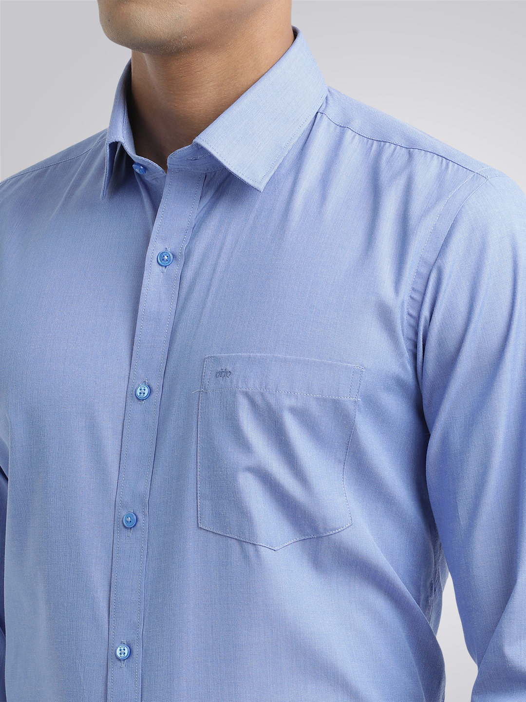 Blue Fil-a-Fil Solid Shirt