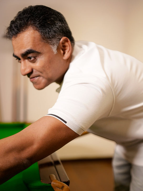 White Plain Polo T Shirt