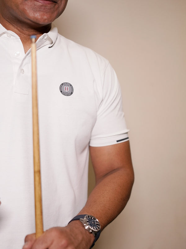 White Plain Polo T Shirt