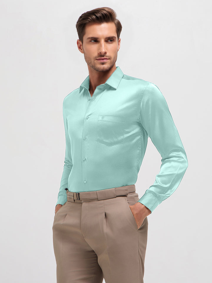 satin formal shirt