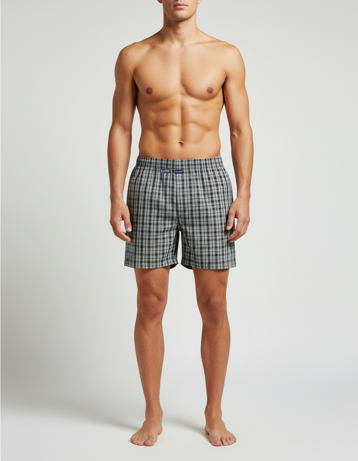 Men's  Boxer Checko Dark Grey
