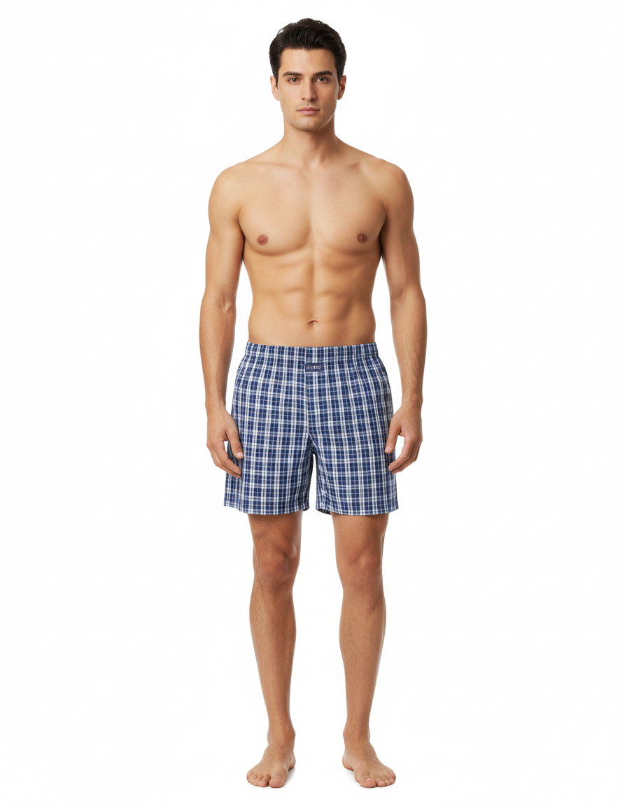 Men's  Boxer Checko INDIGO BLUE