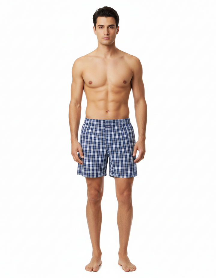 Men's  Boxer Checko INDIGO BLUE