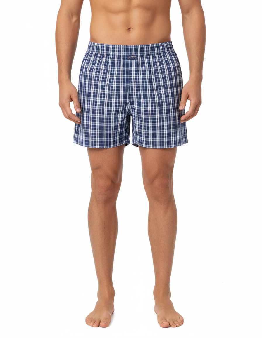 Men's  Boxer Checko INDIGO BLUE