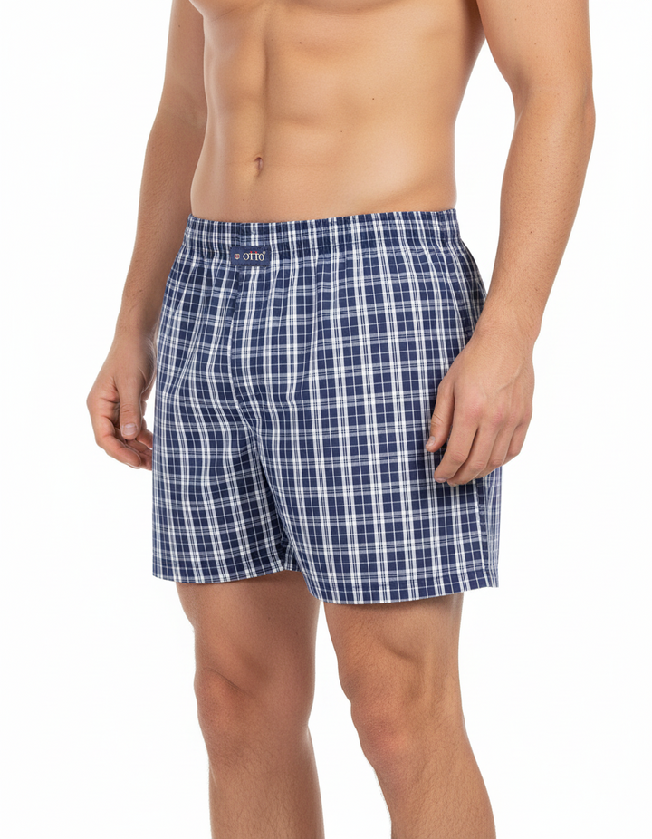 Men's  Boxer Checko INDIGO BLUE