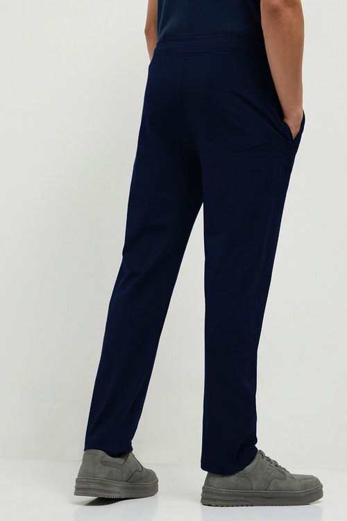 OTTO Essentials Men’s Dyno Track Pant Navy – 4 Way Lycra Polyester Sports Joggers