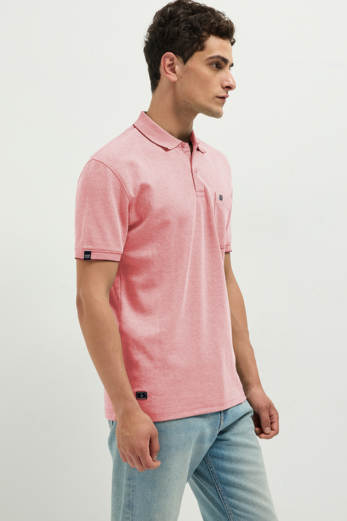 OTTO Essentials Ferro Polo T-Shirt for Men | Dual Tone Premium Blossom Polo Tee