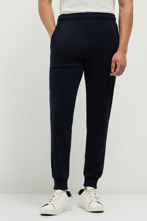 Otto Essentials Men’s Snuggo Track Joggers Navy – Durable Poly Cotton