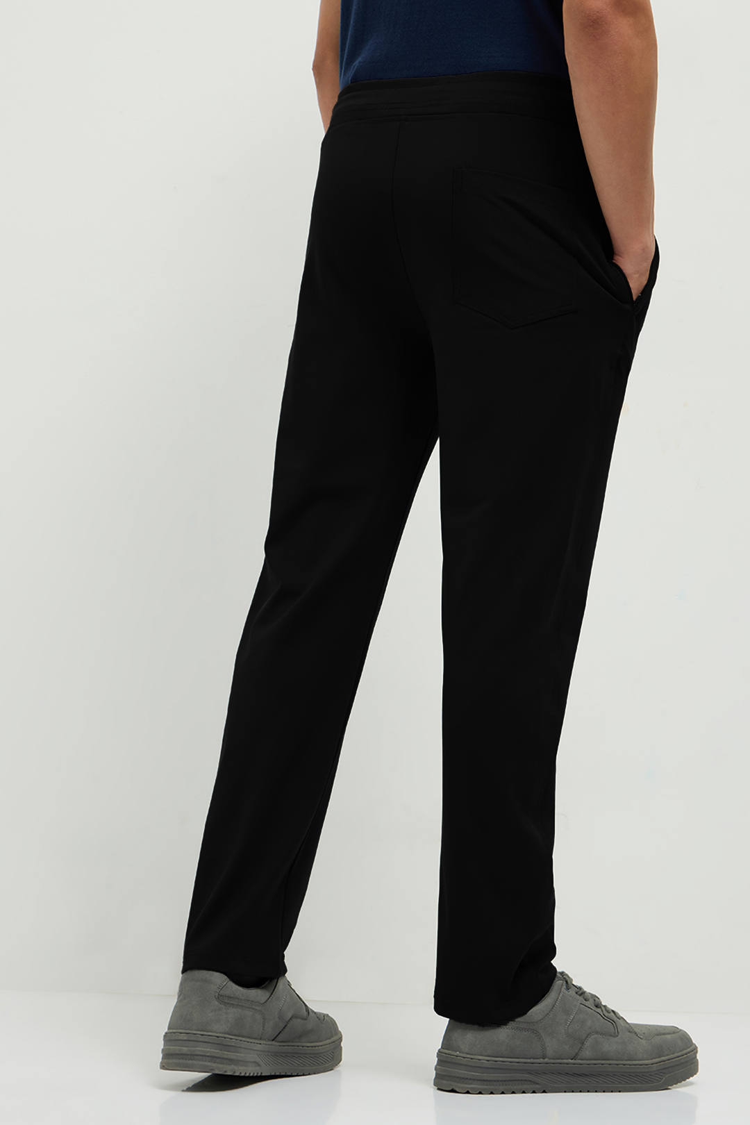 OTTO Essentials Men’s Dyno Track Pant Black – 4 Way Lycra Polyester Sports Joggers