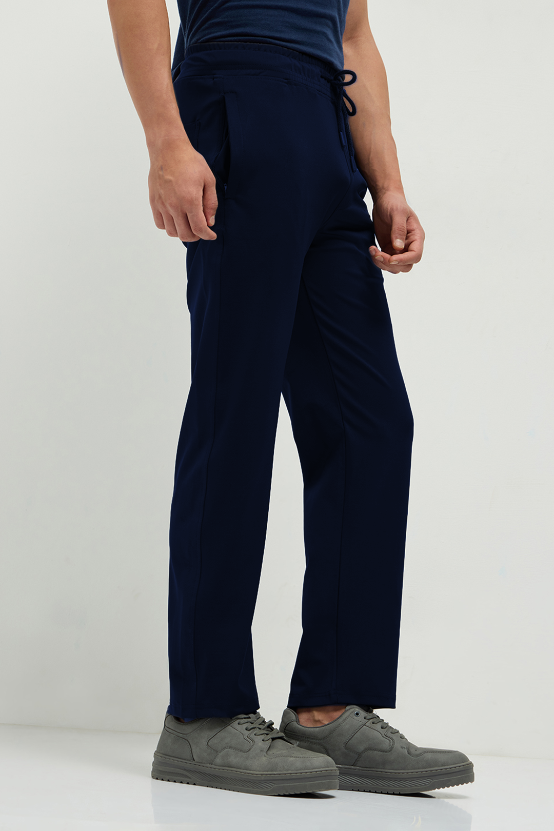OTTO Essentials Men’s Dyno Track Pant Navy – 4 Way Lycra Polyester Sports Joggers