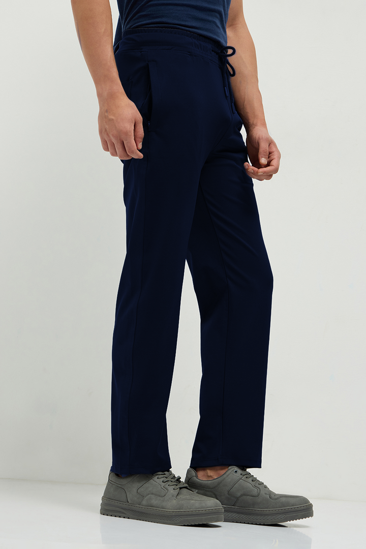OTTO Essentials Men’s Dyno Track Pant Navy – 4 Way Lycra Polyester Sports Joggers