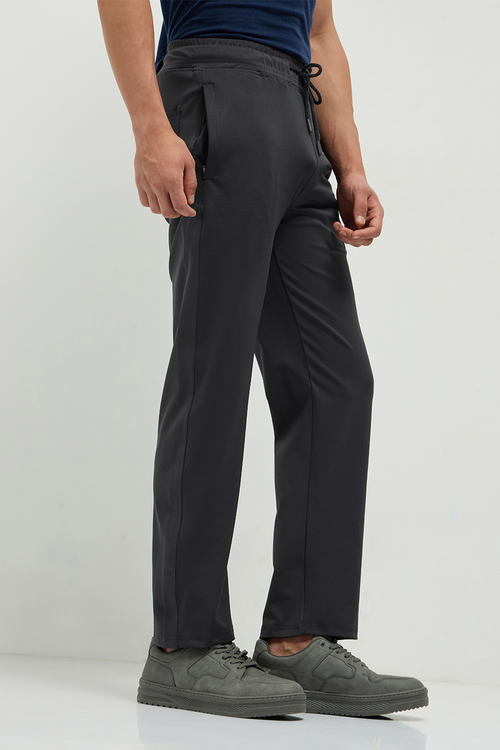 OTTO Essentials Men’s Dyno Track Pant Dark Cement – 4 Way Lycra Polyester Sports Joggers