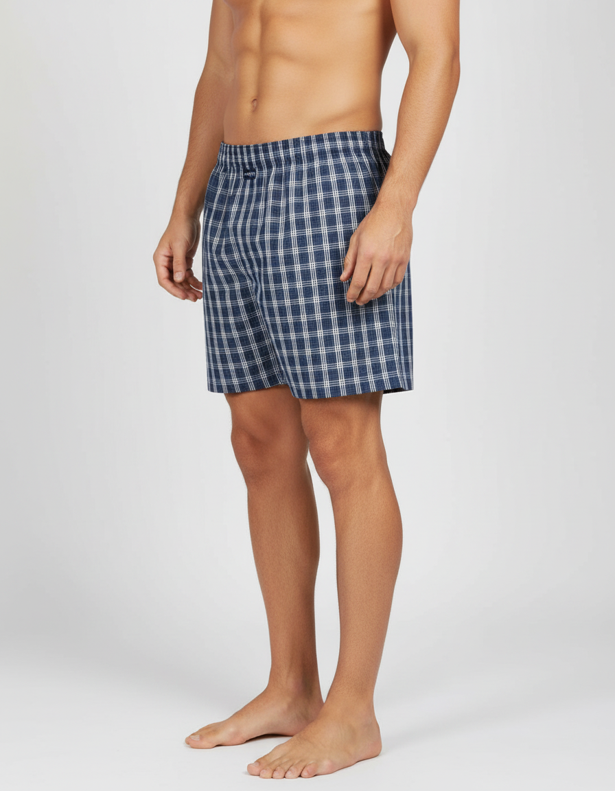 Men's  Boxer Checko  NAVY BLUE