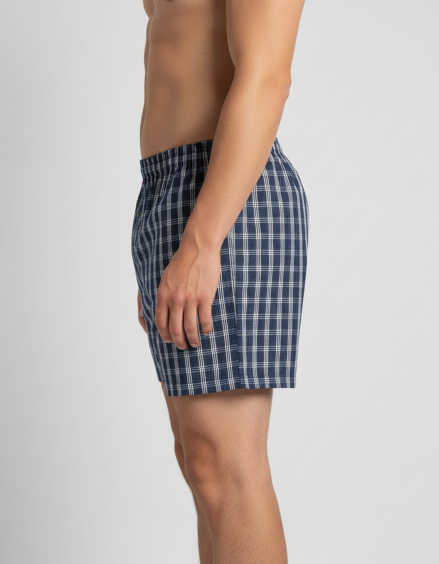 Men's  Boxer Checko  NAVY BLUE