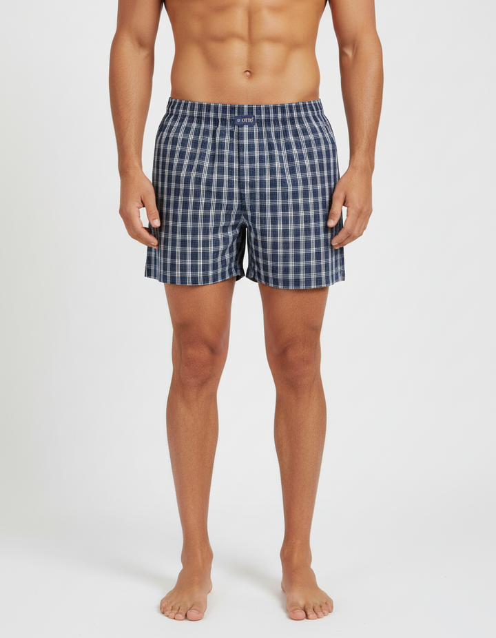 Men's  Boxer Checko  NAVY BLUE