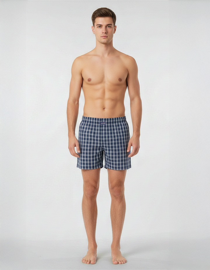 Men's  Boxer Checko  NAVY BLUE