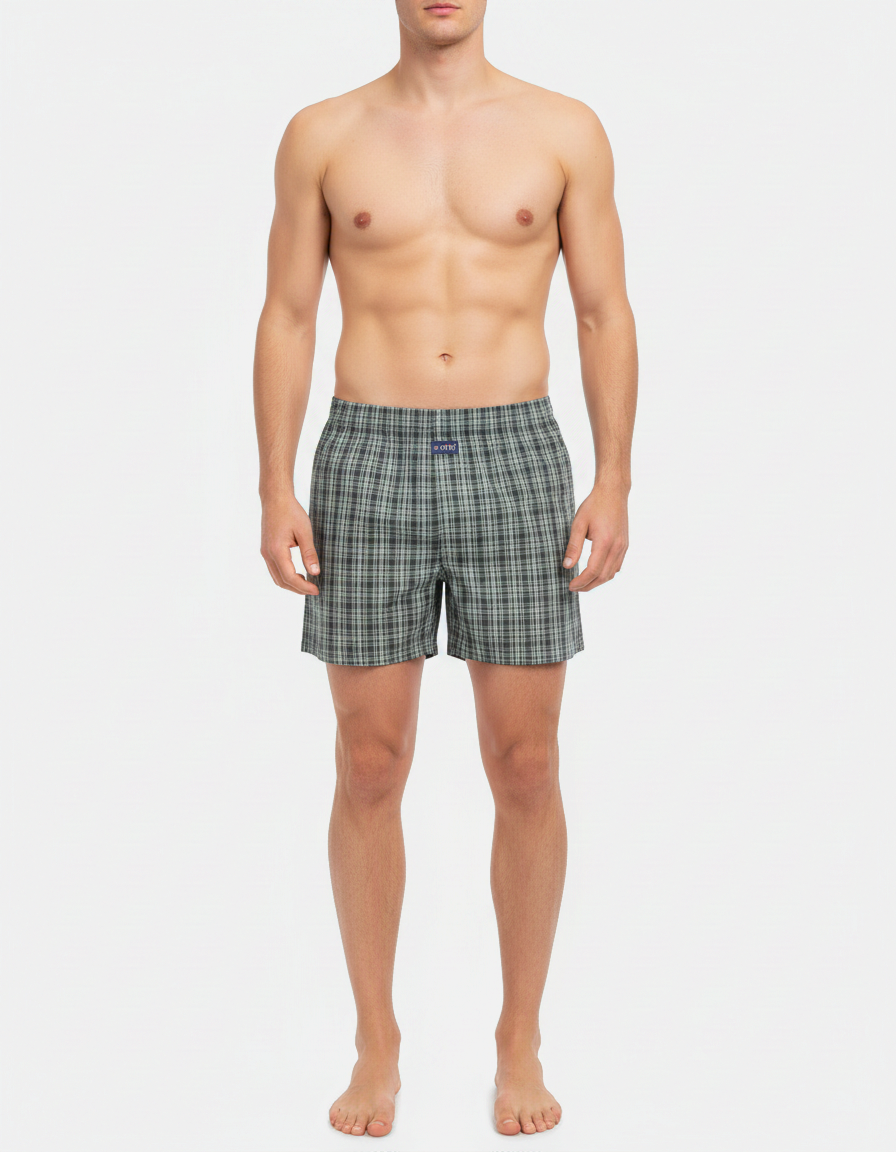 Men's  Boxer Checko  OLIVE GREEN