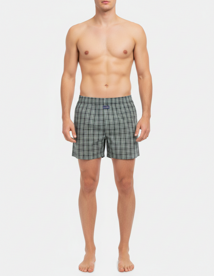 Men's  Boxer Checko  OLIVE GREEN