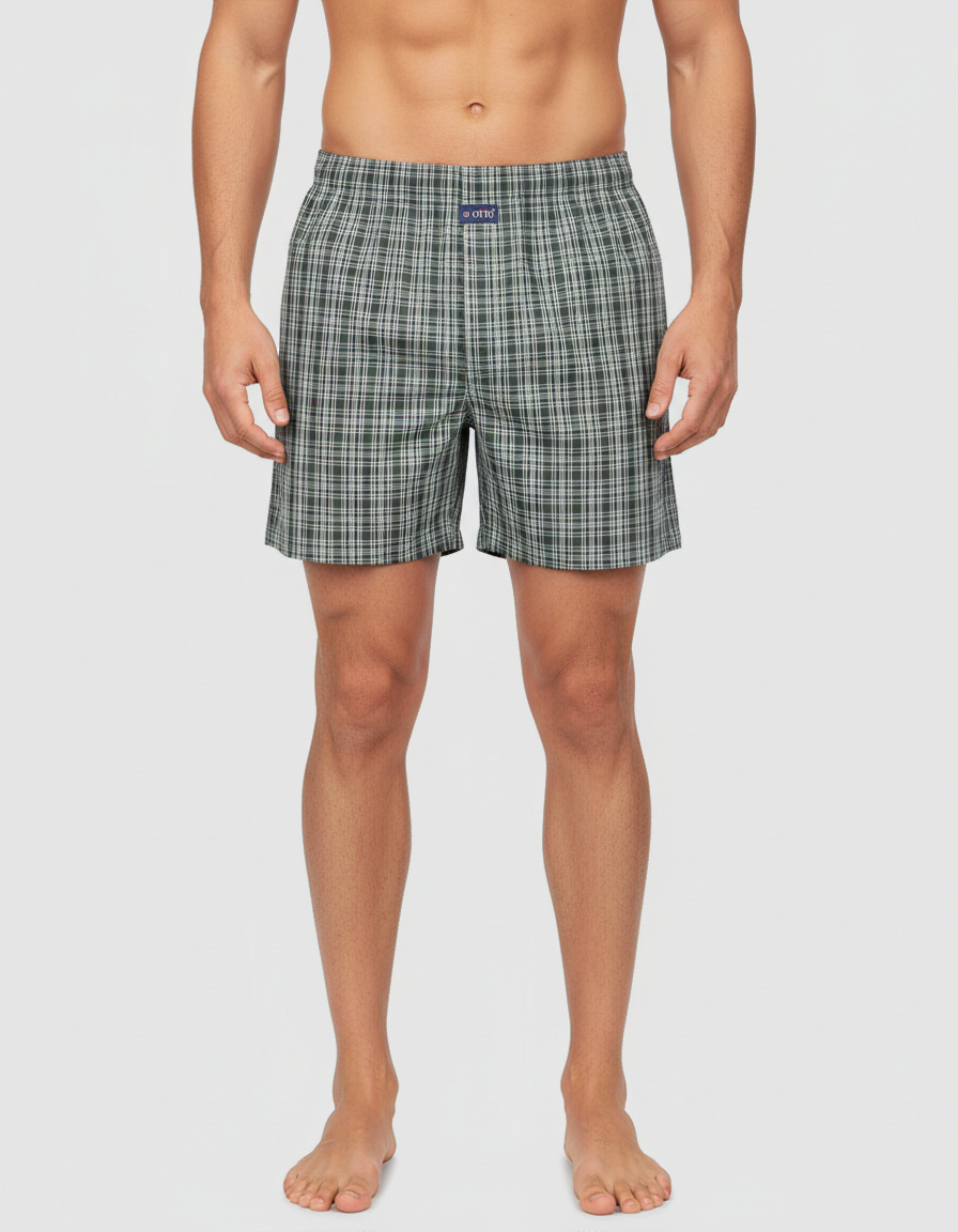 Men's  Boxer Checko  OLIVE GREEN