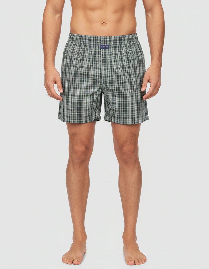 Men's  Boxer Checko  OLIVE GREEN