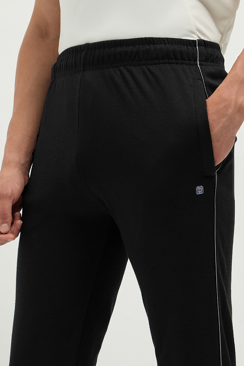 Otto Essentials Men’s Snuggo Track Joggers Black – Durable Poly Cotton