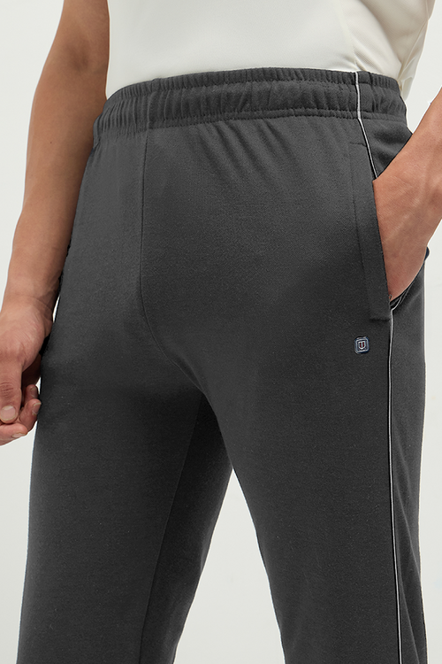 Otto Essentials Men’s Snuggo Track Joggers Grey – Durable Poly Cotton