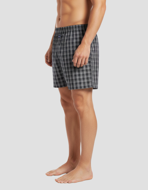 Men's  Boxer Checko BLACK AND WHITE