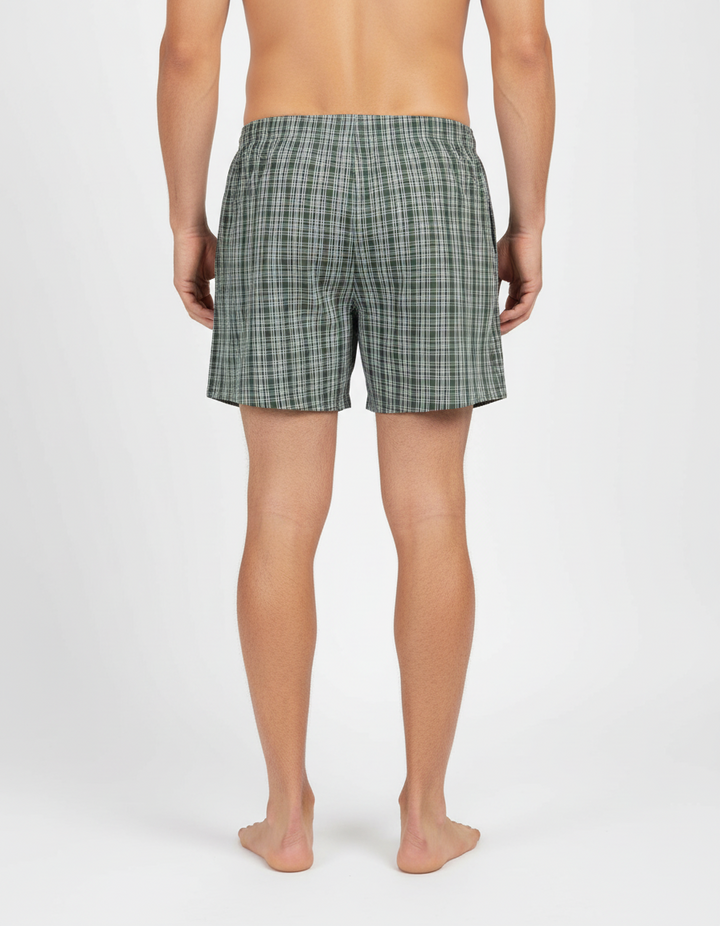 Men's  Boxer Checko  OLIVE GREEN