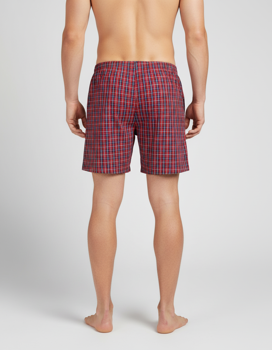 Men's  Boxer Checko  Red Multi Colour
