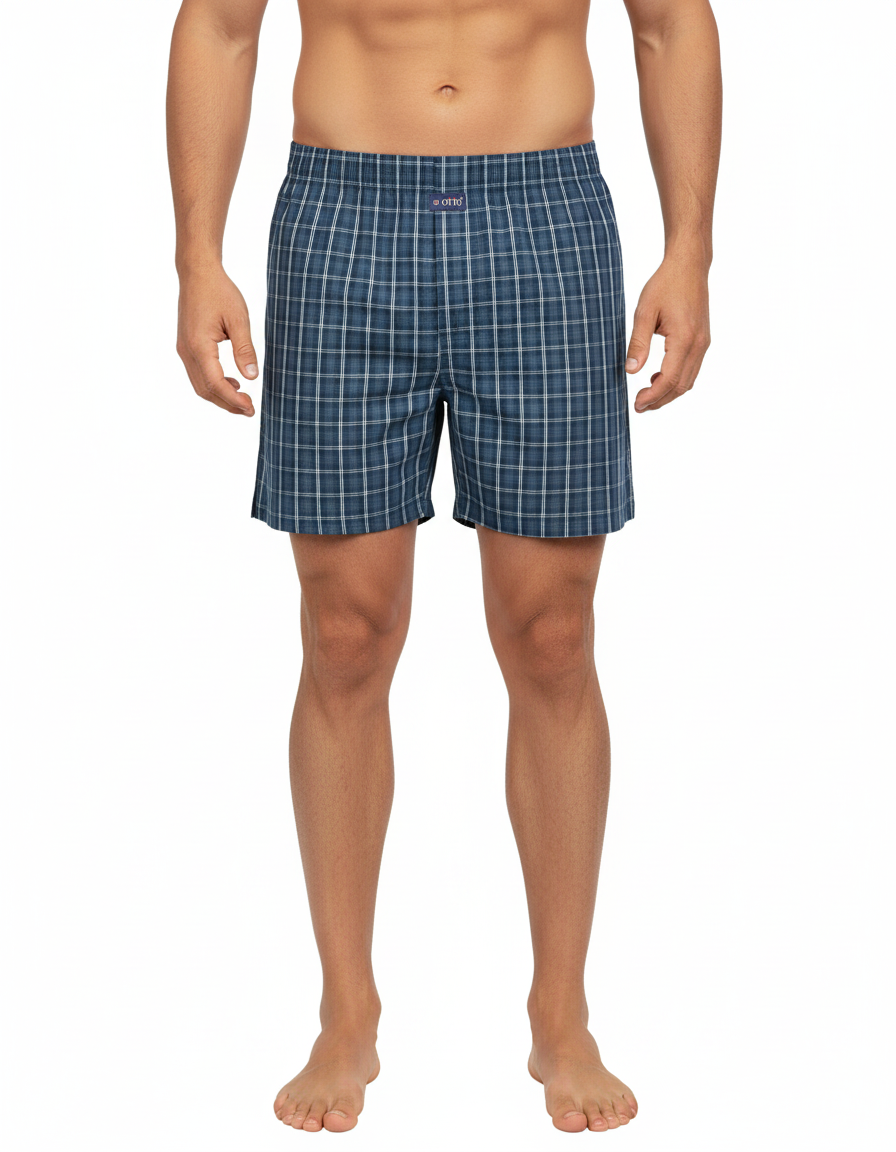 Men's  Boxer Checko  STEEL BLUE