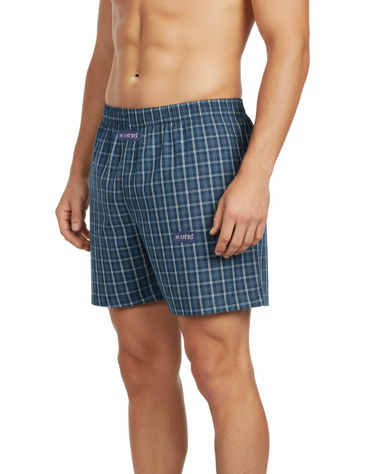 Men's  Boxer Checko  STEEL BLUE