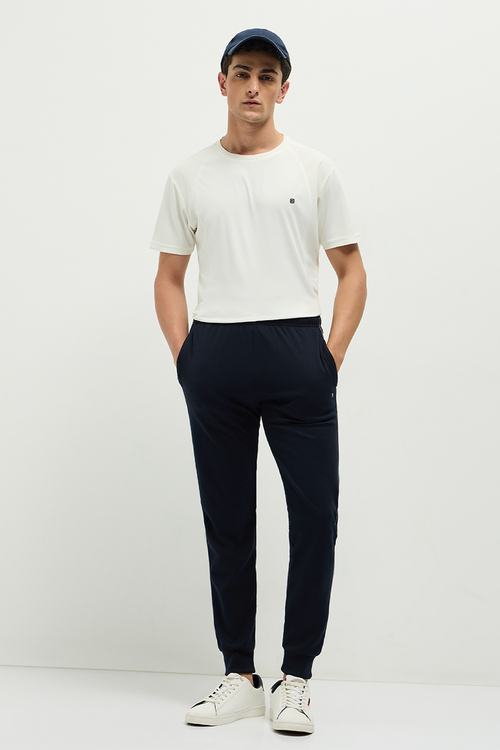 Otto Essentials Men’s Snuggo Track Joggers Navy – Durable Poly Cotton
