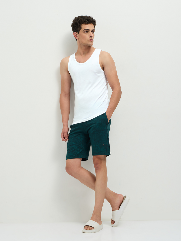 Men Bamboo Vest Blanco White