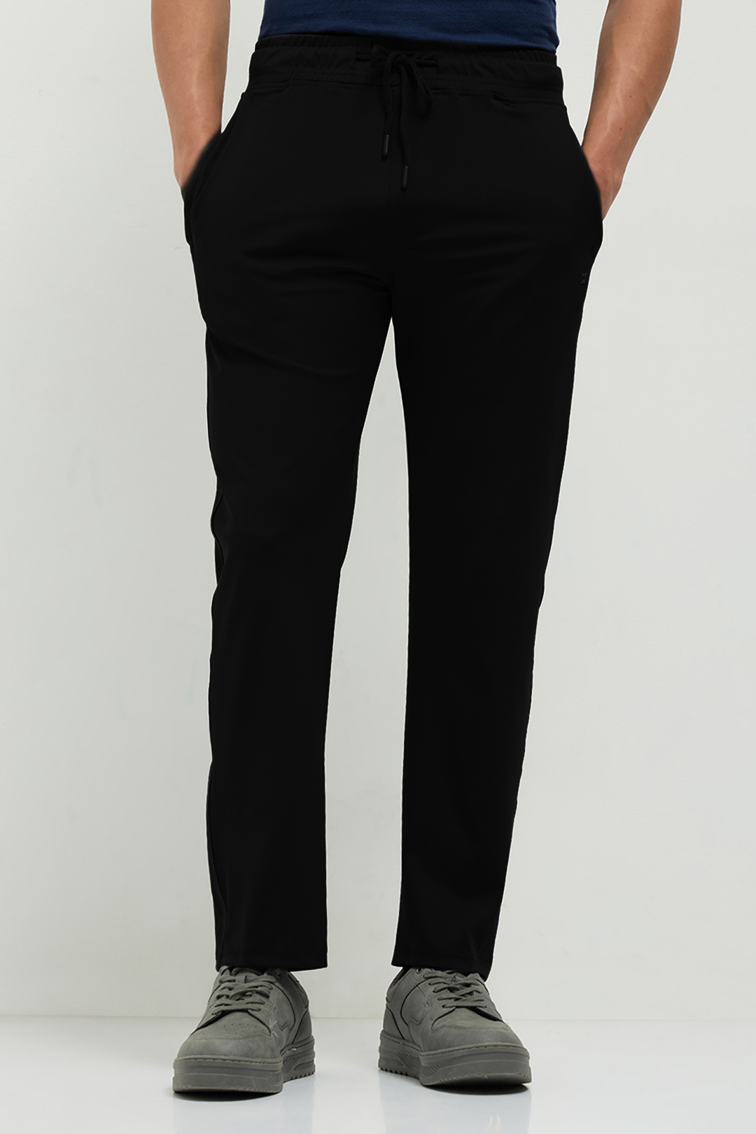 OTTO Essentials Men’s Dyno Track Pant Black – 4 Way Lycra Polyester Sports Joggers