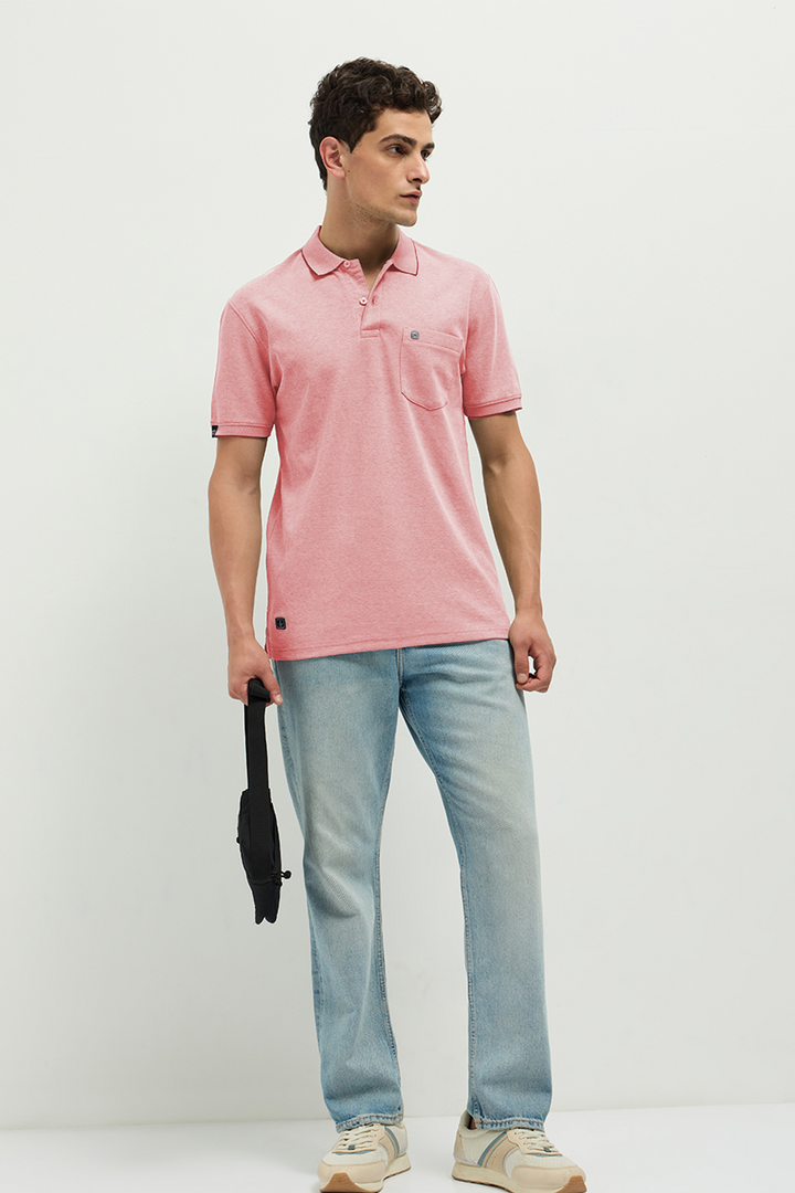 OTTO Essentials Ferro Polo T-Shirt for Men | Dual Tone Premium Blossom Polo Tee