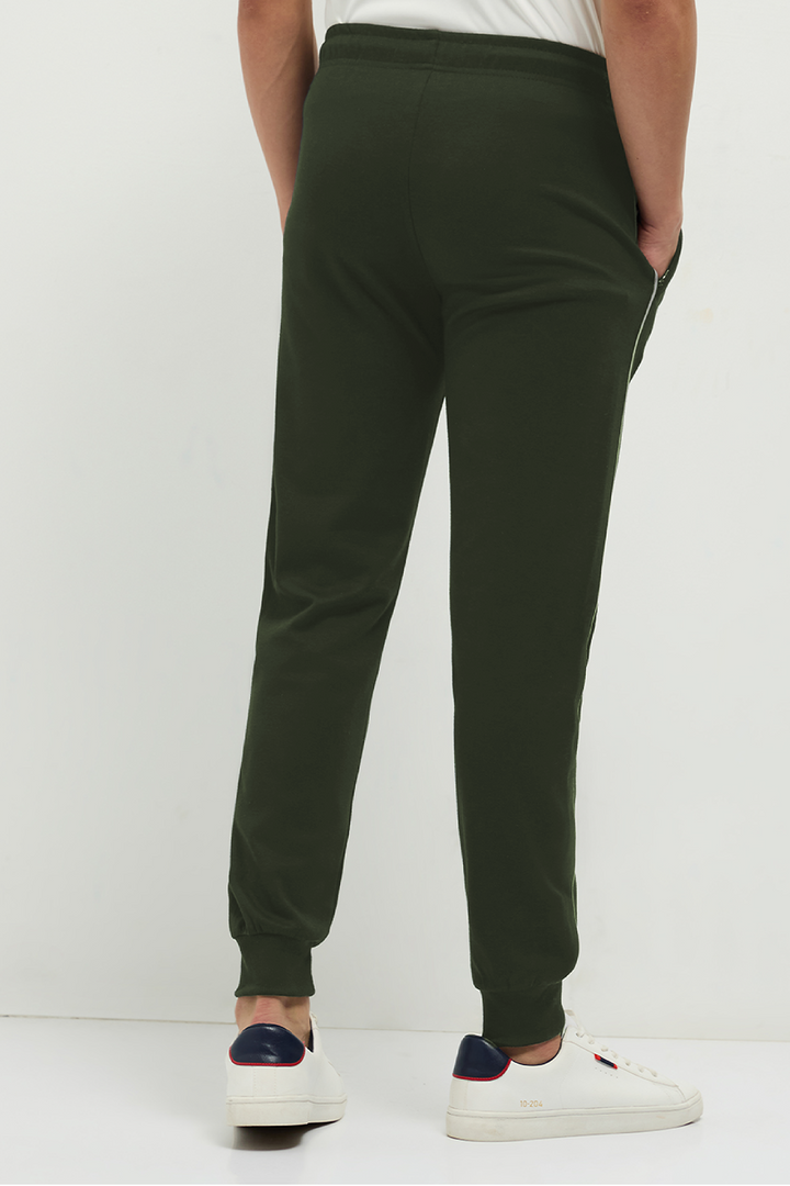 Otto Essentials Men’s Snuggo Track Joggers Green – Durable Poly Cotton
