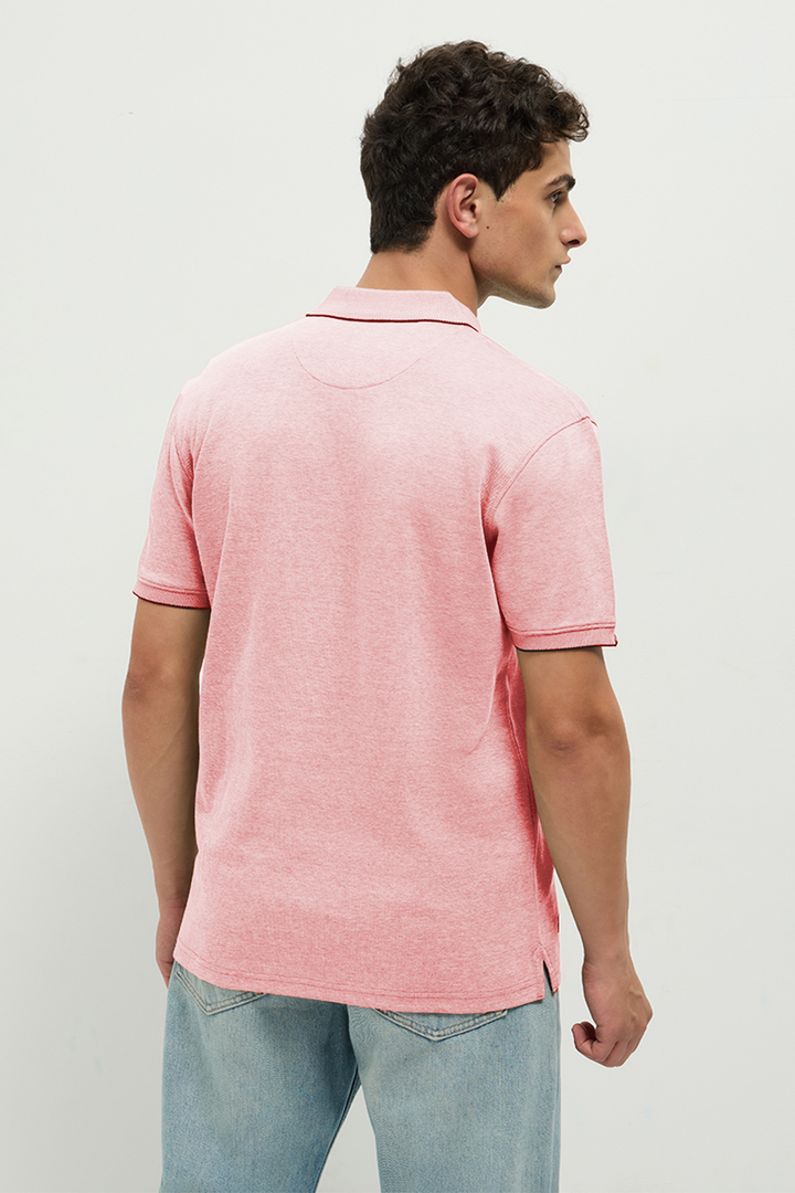 OTTO Essentials Ferro Polo T-Shirt for Men | Dual Tone Premium Blossom Polo Tee