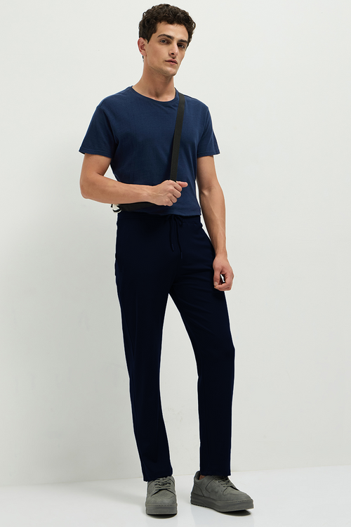 OTTO Essentials Men’s Dyno Track Pant Navy – 4 Way Lycra Polyester Sports Joggers