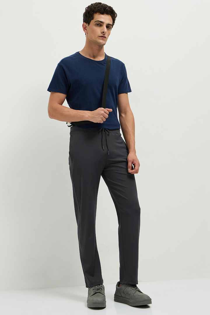 OTTO Essentials Men’s Dyno Track Pant Dark Cement – 4 Way Lycra Polyester Sports Joggers