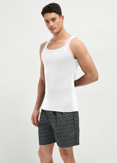 Men Vest Nikko White