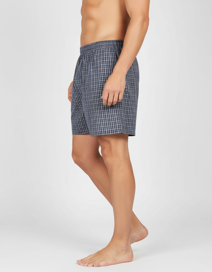 Chello Boxer Men's Boxer Checko CHARCOAL GREY – ottostore.com
